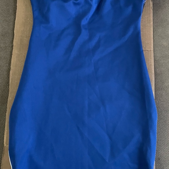 Royal Blue Strapless Dress - M - Picture 6 of 12